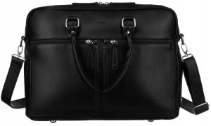 „Torba na laptopa Peterson czarna – wygodne noszenie na ramieniu i w ręce”