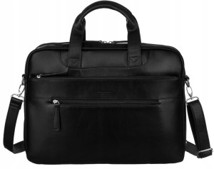 "Torba Peterson na laptopa czarna, noszona na ramieniu, idealna na spotkania biznesowe"