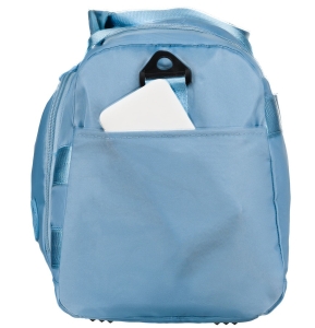 Weekendowa torba podróżna w błękitnym kolorze z uchwytem na walizkę - Peterson