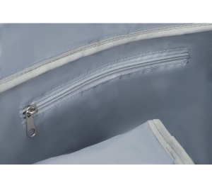 Weekendowa torba podróżna w błękitnym kolorze z uchwytem na walizkę - Peterson