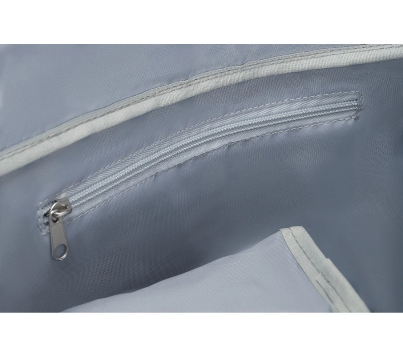 Weekendowa torba podróżna w błękitnym kolorze z uchwytem na walizkę - Peterson