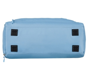 Weekendowa torba podróżna w błękitnym kolorze z uchwytem na walizkę - Peterson