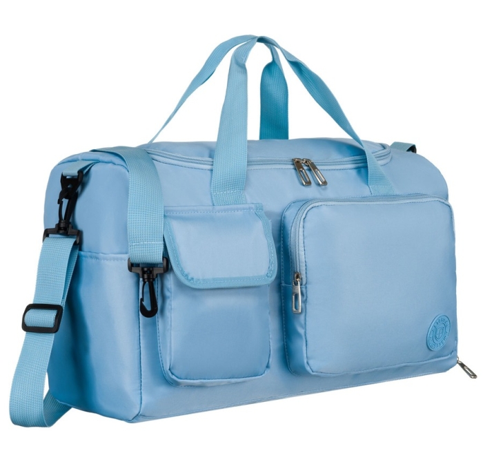 Błękitna torba podróżna Peterson PTN 23032-8250, widok z przodu