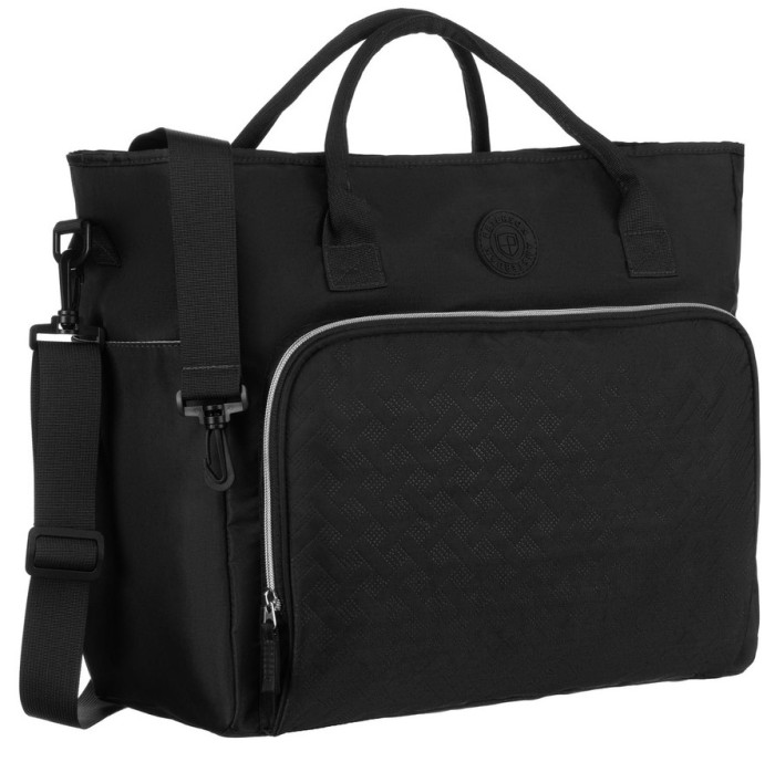 Czarna torba podróżna Peterson – widok z przodu