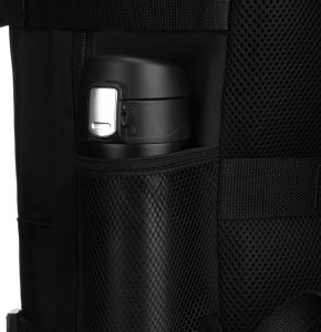 Plecak Peterson – boczne kieszenie z siatki na butelkę lub parasol