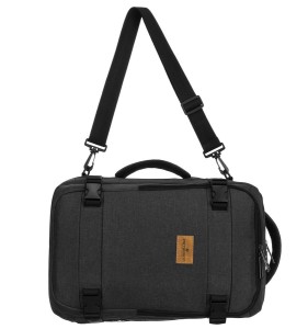 Pojemny, podróżny i czarny plecak z poliestru idealny na bagaż podręczny - Peterson