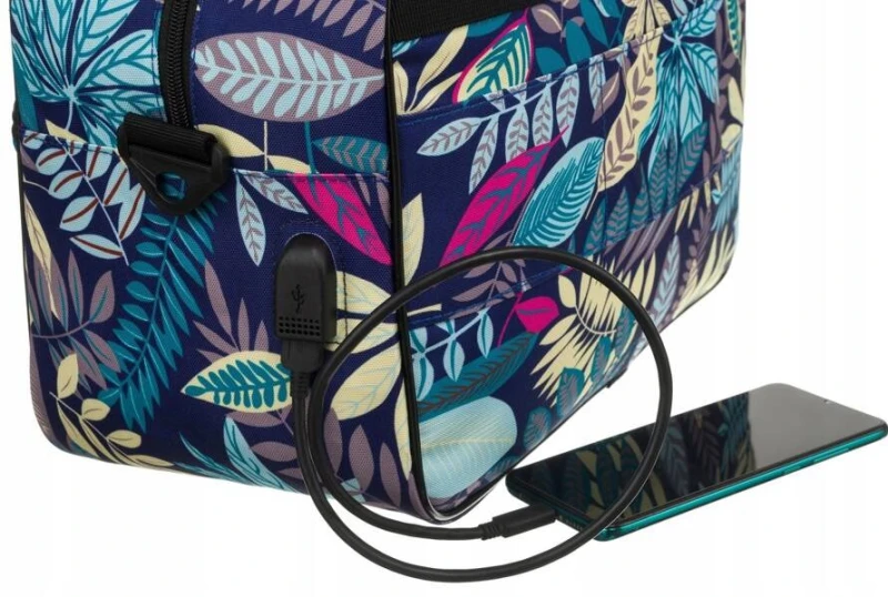 Pojemna torba podróżna damska Rovicky z portem USB