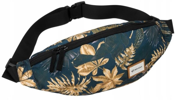 Saszetka damska Rovicky z poliestru w roślinnym wzorze