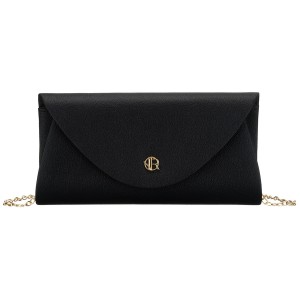 Kopertówka damska wykonana ze skóry ekologicznej w czarnym kolorze - Rovicky