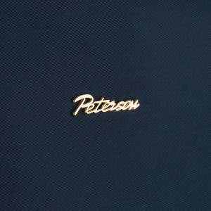 Dwukomorowy, granatowy plecak damski z poliestru - Peterson