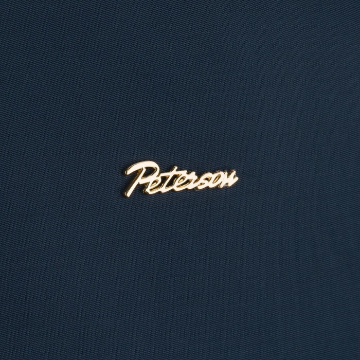 Dwukomorowy, granatowy plecak damski z poliestru - Peterson