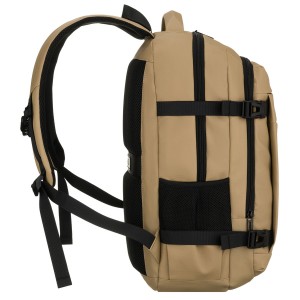 Duży plecak podróżny w kolorze khaki z miejscem na laptopa, dwukomorowy - Peterson