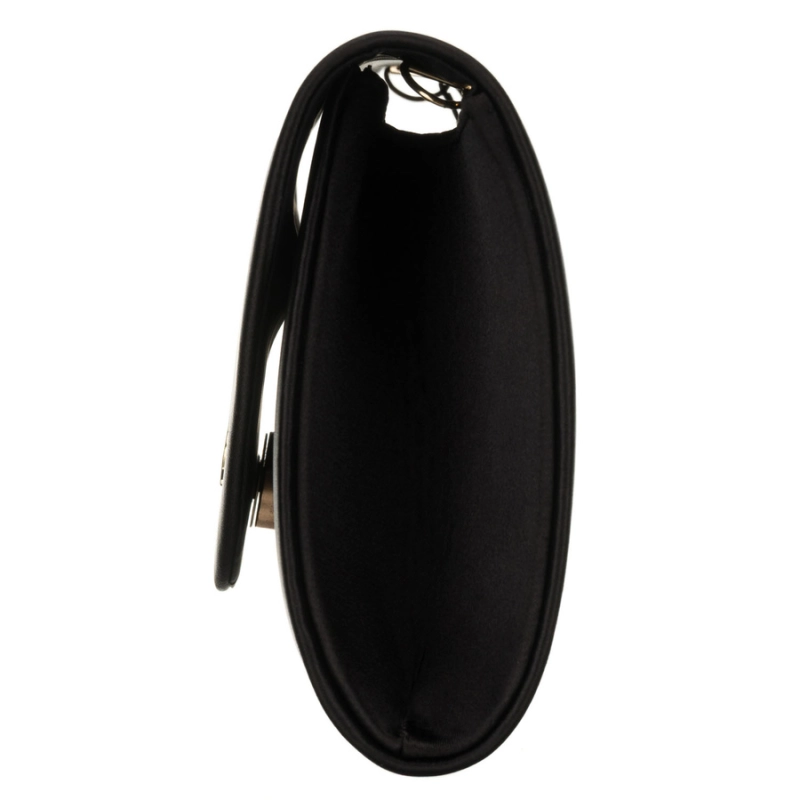 Kopertówka damska wykonana z tkaniny syntetycznej w czarnym kolorze - Rovicky