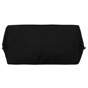 Pojemna czarna shopperka damska zamykana suwakiem z kieszonką zewnętrzną - Peterson