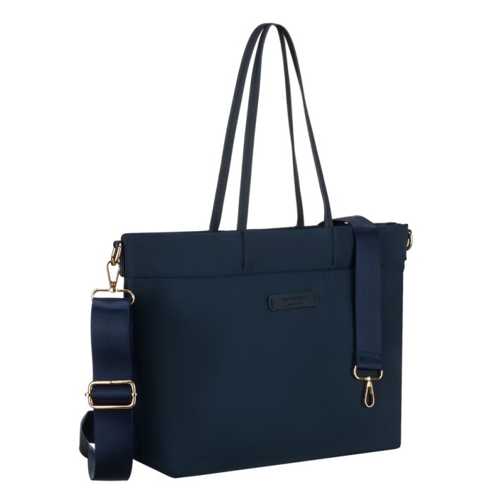 Miejska damska w granatowym kolorze zamykana klipsem magnetycznym - Peterson
