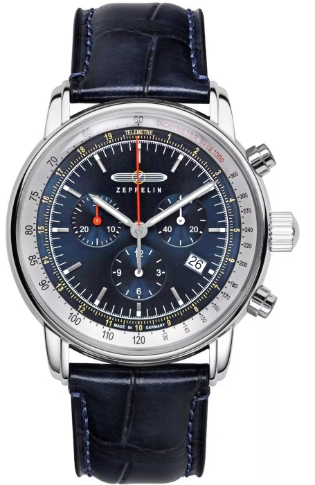 Elegancki Zegarek Męski ZEPPELIN LZ14 Marine Chronograph 8888-3 + BOX