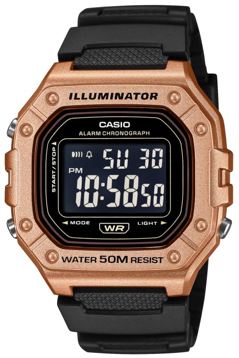 Precyzyjny kwarcowy Zegarek Męski CASIO W-218HM-5BVDF + BOX