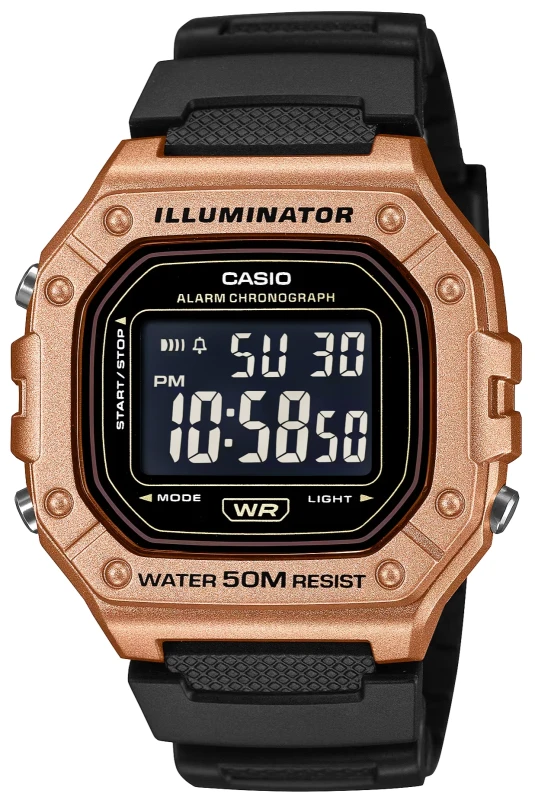 Precyzyjny kwarcowy Zegarek Męski CASIO W-218HM-5BVDF + BOX