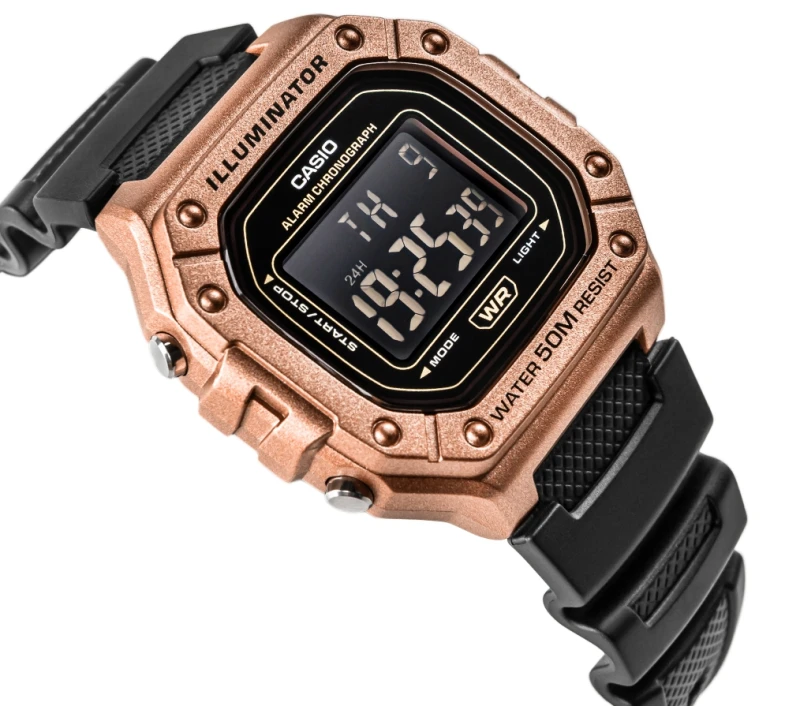 Precyzyjny kwarcowy Zegarek Męski CASIO W-218HM-5BVDF + BOX