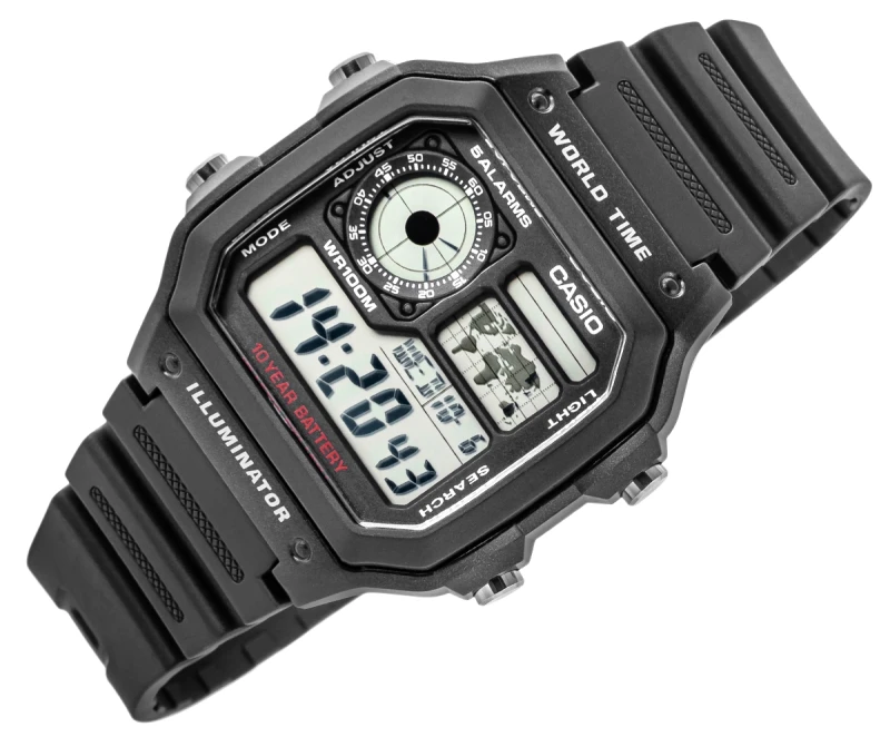 Zegarek Kwarcowy Męski CASIO AE-1200WH-1AVDF + BOX