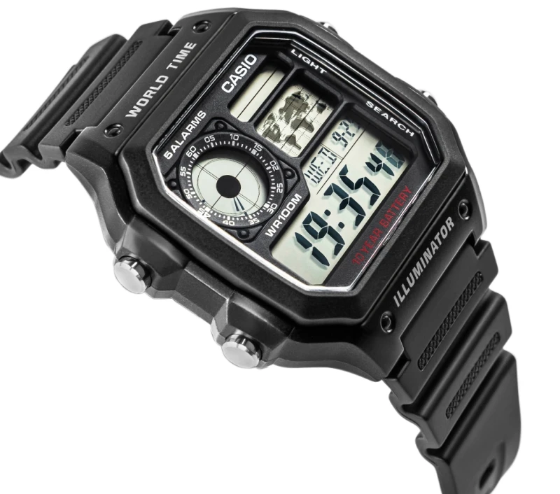 Zegarek Kwarcowy Męski CASIO AE-1200WH-1AVDF + BOX