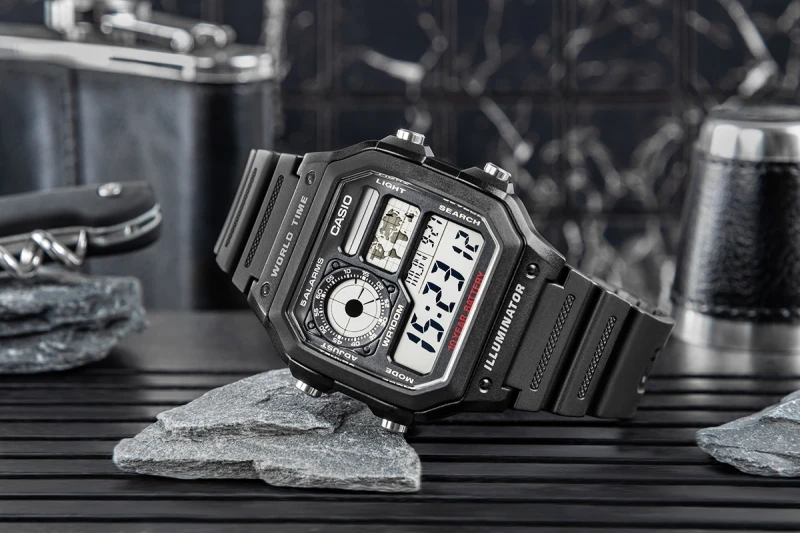 Zegarek Kwarcowy Męski CASIO AE-1200WH-1AVDF + BOX