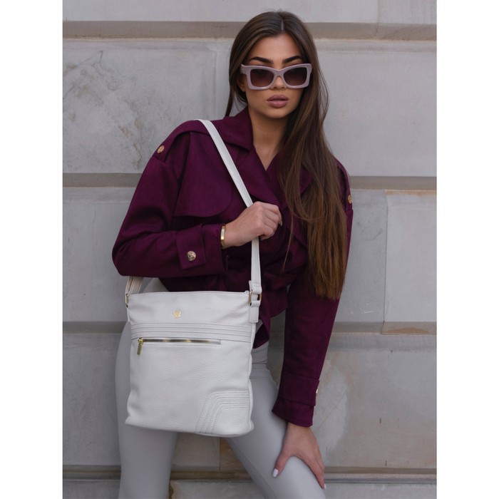 Minimalistyczna listonoszka crossbody z kieszeniami - Rovicky