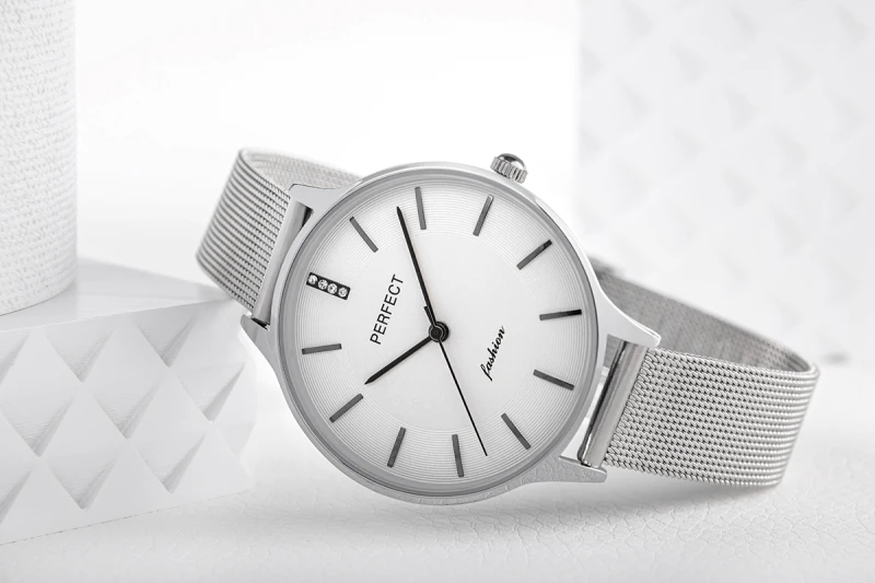 Srebrny Zegarek Damski PERFECT F353-02
