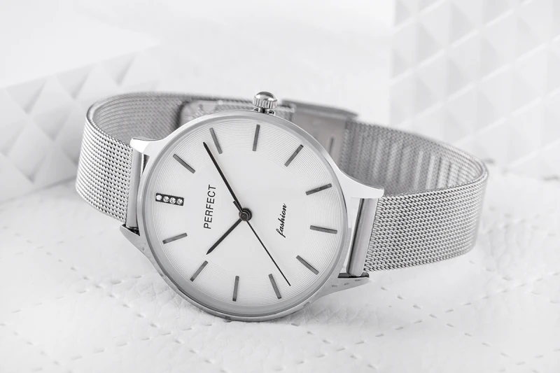 Srebrny Zegarek Damski PERFECT F353-02