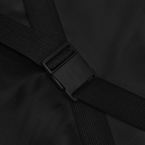 Podróżny plecak z poliestru w czarnym kolorze, dwukomorowy i idealny na bagaż podręczny - Peterson