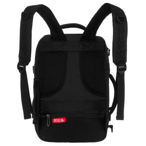 Czarny, podróżny plecak idealny na bagaż podręczny - Peterson