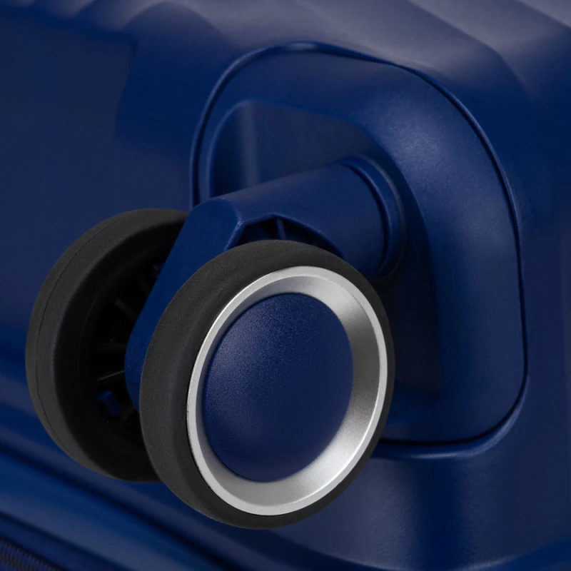 Zestaw walizek podróżnych z tworzywa ABS w granatowym kolorze - Peterson