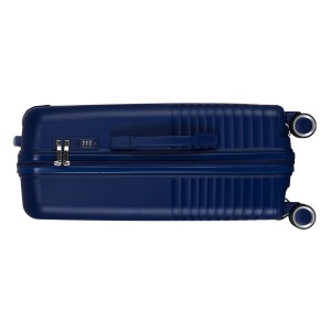 Zestaw walizek podróżnych z tworzywa ABS w granatowym kolorze - Peterson