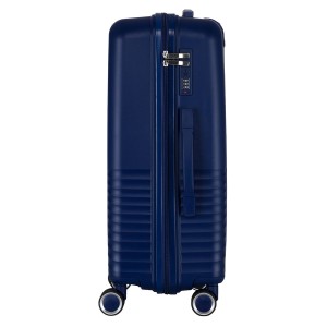 Zestaw walizek podróżnych z tworzywa ABS w granatowym kolorze - Peterson