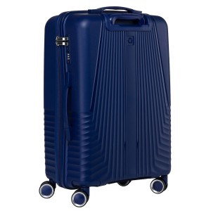 Zestaw walizek podróżnych z tworzywa ABS w granatowym kolorze - Peterson