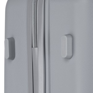 Zestaw walizek podróżnych z tworzywa ABS w szarym kolorze - Peterson