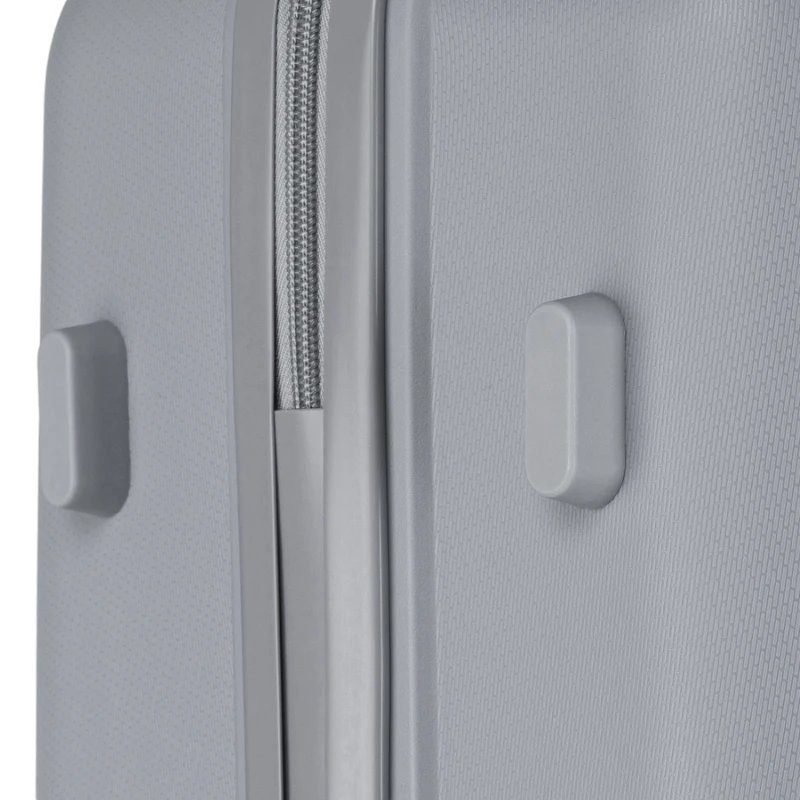 Zestaw walizek podróżnych z tworzywa ABS w szarym kolorze - Peterson