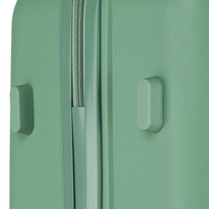 Zielony zestaw walizek podróżnych z tworzywa ABS - Peterson