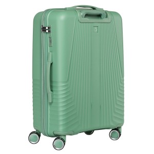 Zestaw walizek podróżnych Peterson z trwałego tworzywa ABS w zielonym kolorze