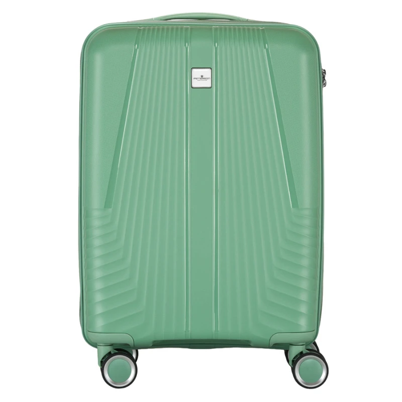 Zestaw walizek podróżnych Peterson z trwałego tworzywa ABS w zielonym kolorze