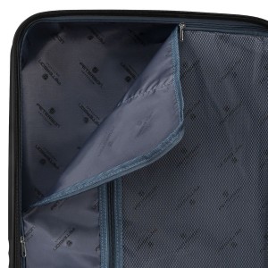 Zestaw podróżnych walizek  z tworzywa ABS w czarnym kolorze - Peterson