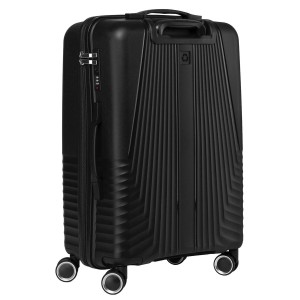 Peterson czarny zestaw walizek podróżnych z trwałego tworzywa ABS