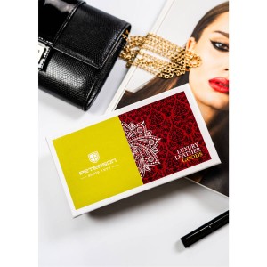 Skórzany, czerwony portfel damski na zatrzask z systemem RFID - Peterson