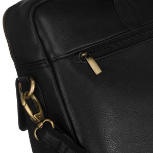 Tył torby Peterson – gładka powierzchnia i zewnętrzna kieszeń na suwak