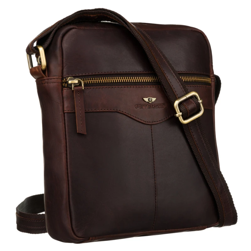 elegancka torba na ramię Peterson z zewnętrzną kieszonką