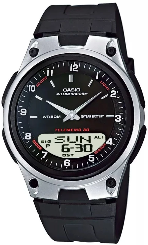 Zegarek Męski CASIO DUAL AW-80-1AVDF + BOX