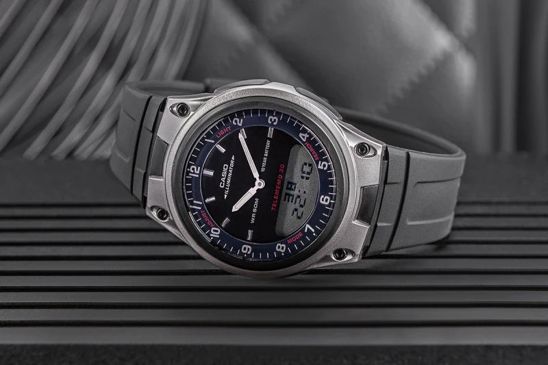 Zegarek Męski CASIO DUAL AW-80-1AVDF + BOX