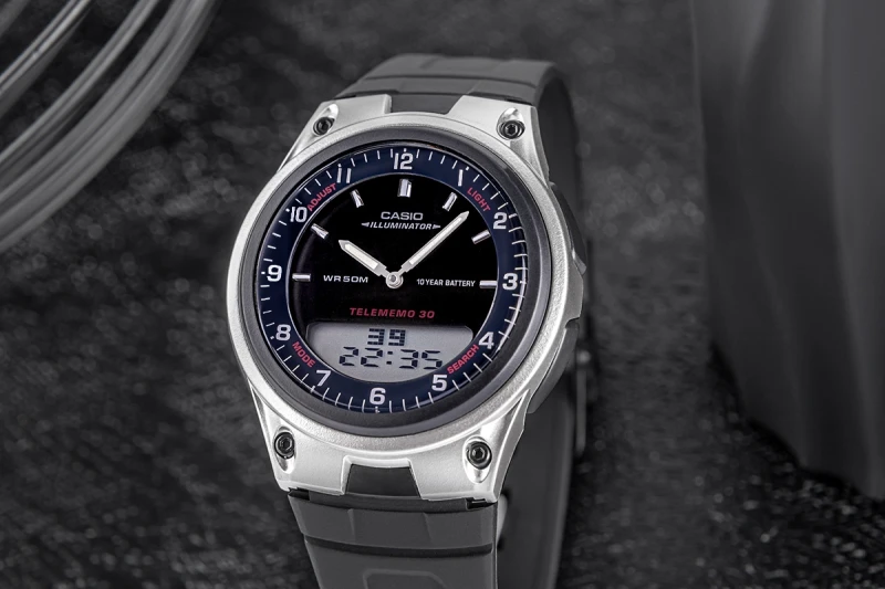 Zegarek Męski CASIO DUAL AW-80-1AVDF + BOX