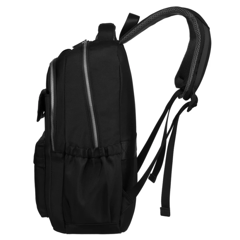 Peterson plecak czarny – boczne kieszenie i praktyczne schowki