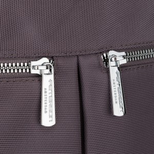 Jednokomorowa shopperka damska z poliestru w szarym kolorze wyposażona w dopinany, regulowany pasek - Peterson